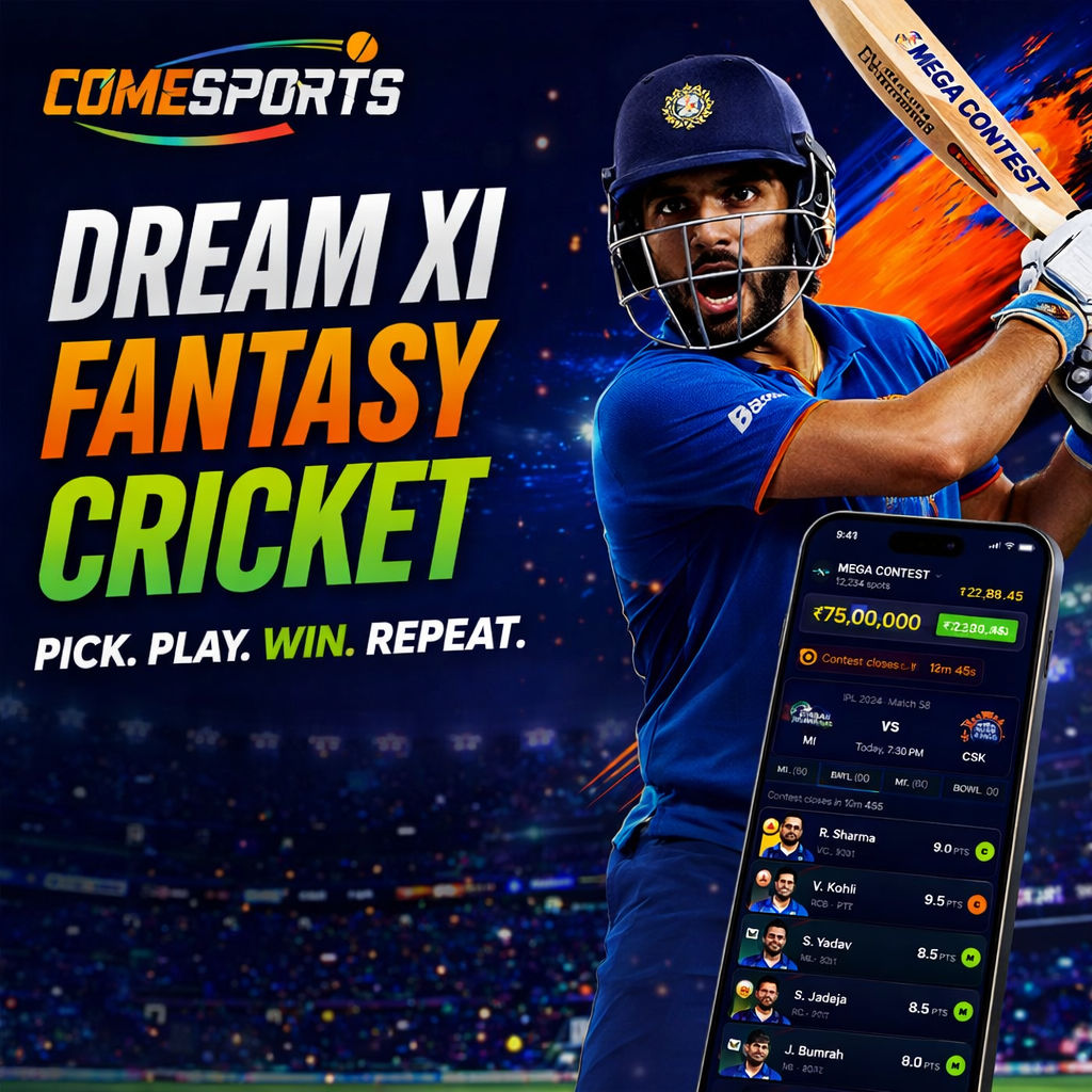 Cricket App Guru Dream XI fantasy cricket ad visual