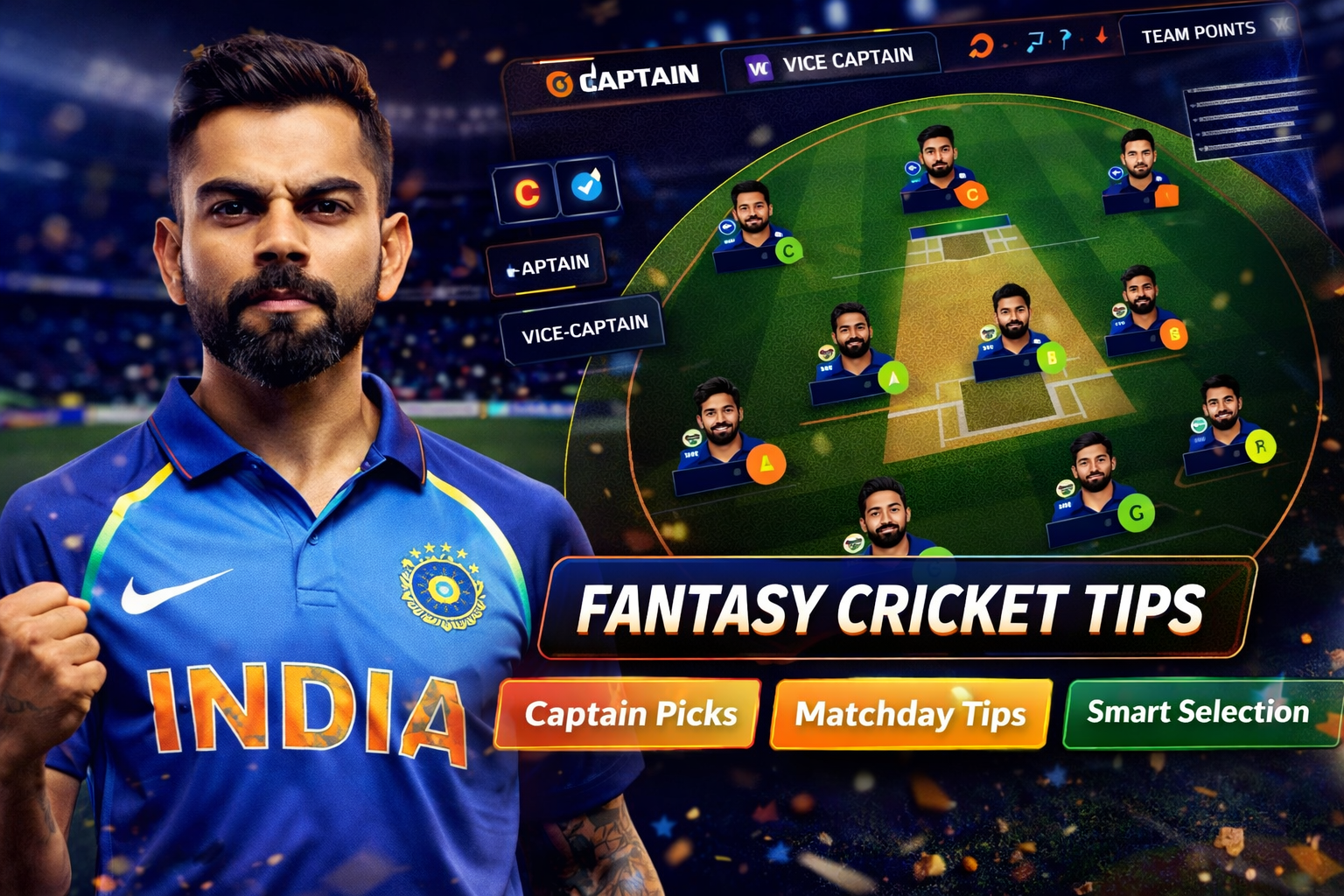 Cricket App Guru role based fantasy cricket checklist